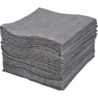 Premium Laminated (SMS) Sorbent Pads, Universal, 15" x 17", 30 gal. Absorbancy Trail Hammer and Bolt