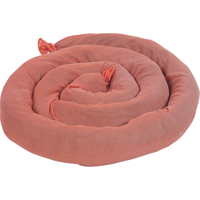Remblais tubulaires absorbants, Mati&egrave;res dangereuses, Absorption 50 gal., 3" la x 8' lo, Pqt de 15 Trail Hammer and Bolt