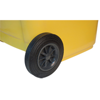 Yellow Mobile Container, Polyurethane, 63 Gallons/63 US gal. Trail Hammer and Bolt