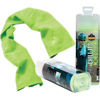 Chill-Its&reg; 6602 Cooling Towels, Hi-Vis Lime Trail Hammer and Bolt