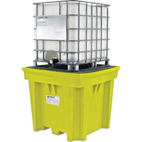 IBC Space-Saver Without Drain, 275 US gal. Spill Capacity, 57" x 57" x 48" Trail Hammer and Bolt