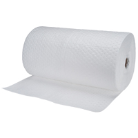 Rouleaux absorbants en fibres fines de calibre industriel, Poids moyen, 150' lo x 30" la, Absorption 50 gal. Trail Hammer and Bolt