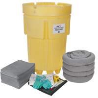 Premium Spill Kit, Universal, Overpack/Salvage Drum, 95 US gal. Absorbancy Trail Hammer and Bolt