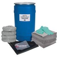 Shop Spill Kit, Universal, Drum, 30 US gal. Absorbancy Trail Hammer and Bolt