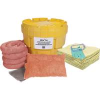 Spill Kit, Hazmat, Overpack/Salvage Drum, 20 US gal. Absorbancy Trail Hammer and Bolt