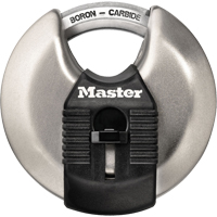 Cadenas prot&eacute;g&eacute; Magnum, Argent, Cl&eacute;s diff&eacute;rentes, Acier tremp&eacute;, Largeur de 2-3/4" Trail Hammer and Bolt