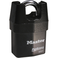 Cadenas prot&eacute;g&eacute; ProSeries, Noir, Cl&eacute;s diff&eacute;rentes, Acier lamin&eacute;, Largeur de 2-3/8" Trail Hammer and Bolt