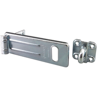 General Security Hardened Steel Hasp, Silver Trail Hammer and Bolt