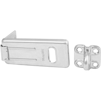 General Security Hardened Steel Hasp, Silver Trail Hammer and Bolt