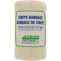 Crepe Roller Bandage, 97-1/5" L x 3" W, Class 1 Trail Hammer and Bolt