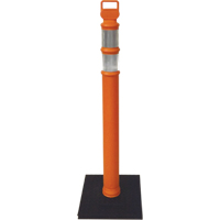 Poteaux d&eacute;lin&eacute;ateurs Ez-Grab, 42" h, Orange Trail Hammer and Bolt