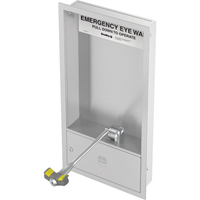 Eyewash Station, Wall-Mount Installation, Stainless Steel Bowl Trail Hammer and Bolt