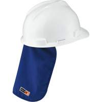 Tampon et voile pour le cou refroidissants et ignifug&eacute;s pour casque de s&eacute;curit&eacute; Chill-Its 6717FR, Bleu Trail Hammer and Bolt