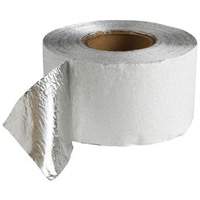 Temporary Pavement Marking Tape, 4" x 150', Retro Reflective, White Trail Hammer and Bolt