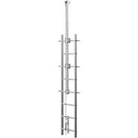 Vi-Go Continuous Ladder Climbing Safety System with Automatic Pass-Through, Stainless Steel Trail Hammer and Bolt