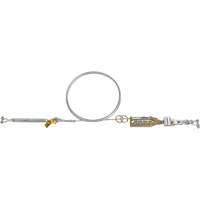 Sayfline Cable Horizontal Lifeline System, Galvanized Cable Trail Hammer and Bolt