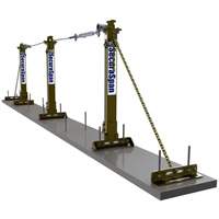 SecuraSpan Loop Rebar Horizontal Lifeline System Trail Hammer and Bolt