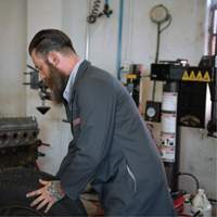 Shop Coats, Cotton/Polyester, Size 38, Charcoal Trail Hammer and Bolt