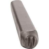 Individual Standard General Purpose Steel Hand Stamp Pieces, W, 3/32" Trail Hammer and Bolt
