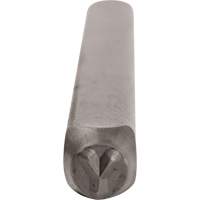 Individual Standard General Purpose Steel Hand Stamp Pieces, Y, 3/32" Trail Hammer and Bolt