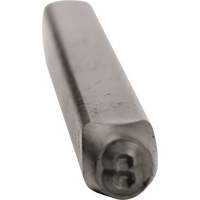 Individual Standard General Purpose Steel Hand Stamp Pieces, # 8, 3/32" Trail Hammer and Bolt