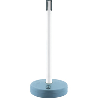 Tensabarrier ext&eacute;rieur - poteaux r&eacute;cepteurs, Hauteur de 37", Blanc Trail Hammer and Bolt