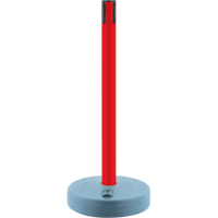 Tensabarrier ext&eacute;rieur - poteaux r&eacute;cepteurs, Hauteur de 37", Rouge Trail Hammer and Bolt