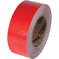 Tuff Mark&reg; Floor Marking Tape, 2" x 100', Polyester, Red Trail Hammer and Bolt