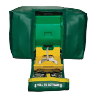 Tempered Portable Eyewash, Gravity-Fed, 9 gal. Capacity, Meets ANSI Z358.1 Trail Hammer and Bolt