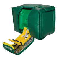 Tempered Portable Eyewash, Gravity-Fed, 9 gal. Capacity, Meets ANSI Z358.1 Trail Hammer and Bolt