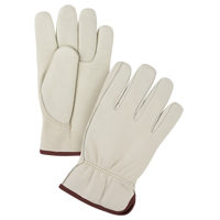 Gants de conducteur doubl&eacute;s pour l'hiver de premi&egrave;re qualit&eacute;, Grand, Paume en Cuir fleur de vache, Molleton Trail Hammer and Bolt