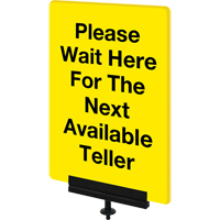 Sign Bracket for Portable Post, Black Trail Hammer and Bolt