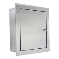 Recessed Stainless Steel Valve Cabinet Trail Hammer and Bolt