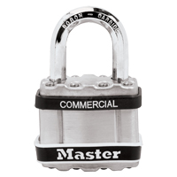 Cadenas lamin&eacute;, Argent, Cl&eacute;s diff&eacute;rentes, Acier lamin&eacute;, Largeur de 1-3/4" Trail Hammer and Bolt