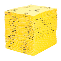 Premium Caution Pads, Universal, 15" x 18", 24.4 gal. Absorbancy Trail Hammer and Bolt