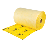 Rouleaux d'avertissement de premi&egrave;re qualit&eacute; - absorbants haute visibilit&eacute;, Lourd, 150' lo x 24" la, Absorption 37,6 gal. Trail Hammer and Bolt