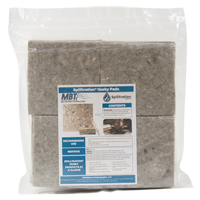 Spilltration Husky Pads, Oil Only, 16" x 16", 17.2 gal. Absorbancy Trail Hammer and Bolt