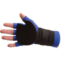 Gant anti-impact avec support du poignet, Taille Petit, Paume Cuir refendu Trail Hammer and Bolt