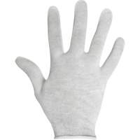 Inspection Gloves, Cotton, Unhemmed Cuff, Ladies Trail Hammer and Bolt
