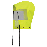 6037H Capuchon pour manteau de s&eacute;curit&eacute; imperm&eacute;able pour le contr&ocirc;le de la circulation, Jaune lime haute visibilit&eacute;, Polyester Trail Hammer and Bolt