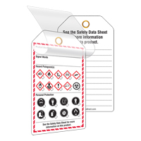 Self-Laminating Workplace Tags, Cardstock, 3-3/8" W x 5-3/4" H, English Trail Hammer and Bolt