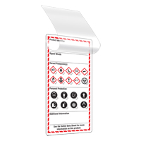 Self-Laminating Workplace Tags, Cardstock, 3" W x 6" H, English Trail Hammer and Bolt