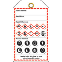 Workplace Tags, Cardstock, 3-3/8" W x 5-3/4" H, English Trail Hammer and Bolt
