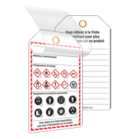 Self-Laminating Workplace Tags, Cardstock, 3-3/8" W x 5-3/4" H, French Trail Hammer and Bolt