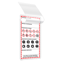 Self-Laminating Workplace Tags, Cardstock, 3" W x 6" H, French Trail Hammer and Bolt