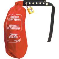 Sac de cadenassage &eacute;lectrique pour prise surdimensionn&eacute;e & contr&ocirc;le de palan, Type Prise Trail Hammer and Bolt