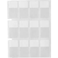 &eacute;tiquettes autoplastifiantes pour c&acirc;bles & fils de s&eacute;rie Core, Vinyle, 0,5" lo x 0,75" h, Transparent Trail Hammer and Bolt