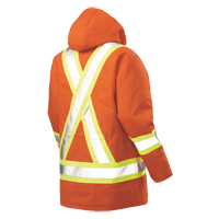 Parka de s&eacute;curit&eacute;, Orange haute visibilit&eacute;, Grand Trail Hammer and Bolt