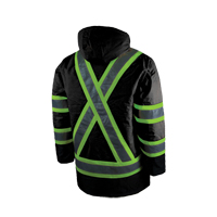 Parka de s&eacute;curit&eacute; doubl&eacute;, Noir, Grand Trail Hammer and Bolt