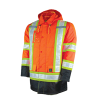 Parka de s&eacute;curit&eacute; doubl&eacute;, Orange haute visibilit&eacute;, Grand Trail Hammer and Bolt